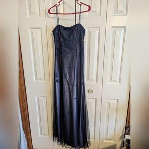 Linda Berell Navy Blue Formal Dress Size 5